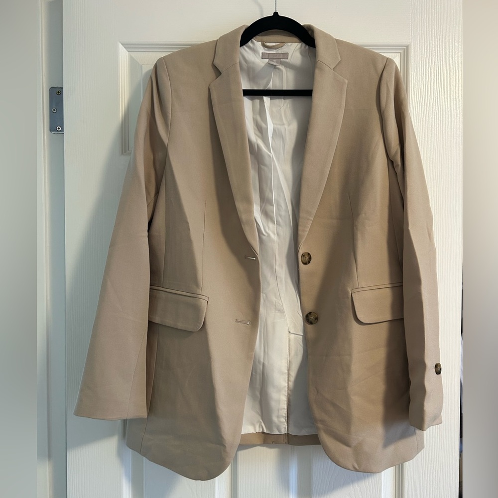 H&M Tan Oversized blazer - S